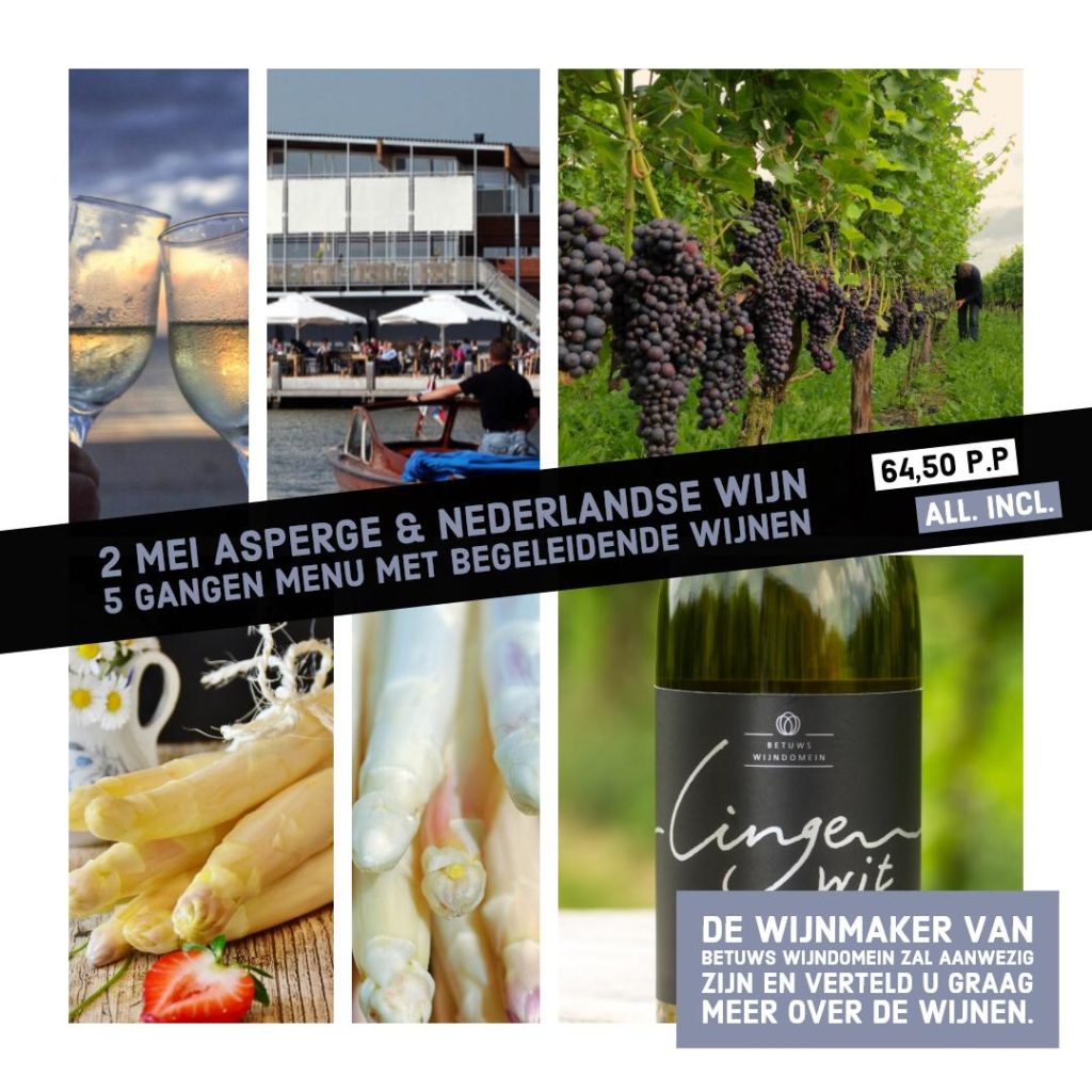 5-gangen Asperge bij Rivers Marnemoende